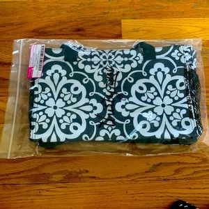 Thirty One All in Organizer Black & White medallion medley NEW 31 small tote